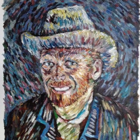 Portrait van Gogh style